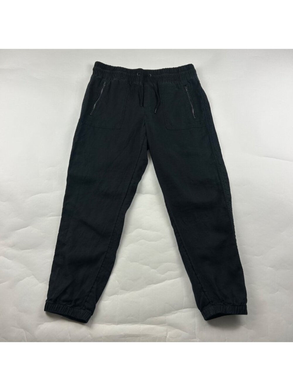 Athleta Black Linen Cabo Jogger Pant 10